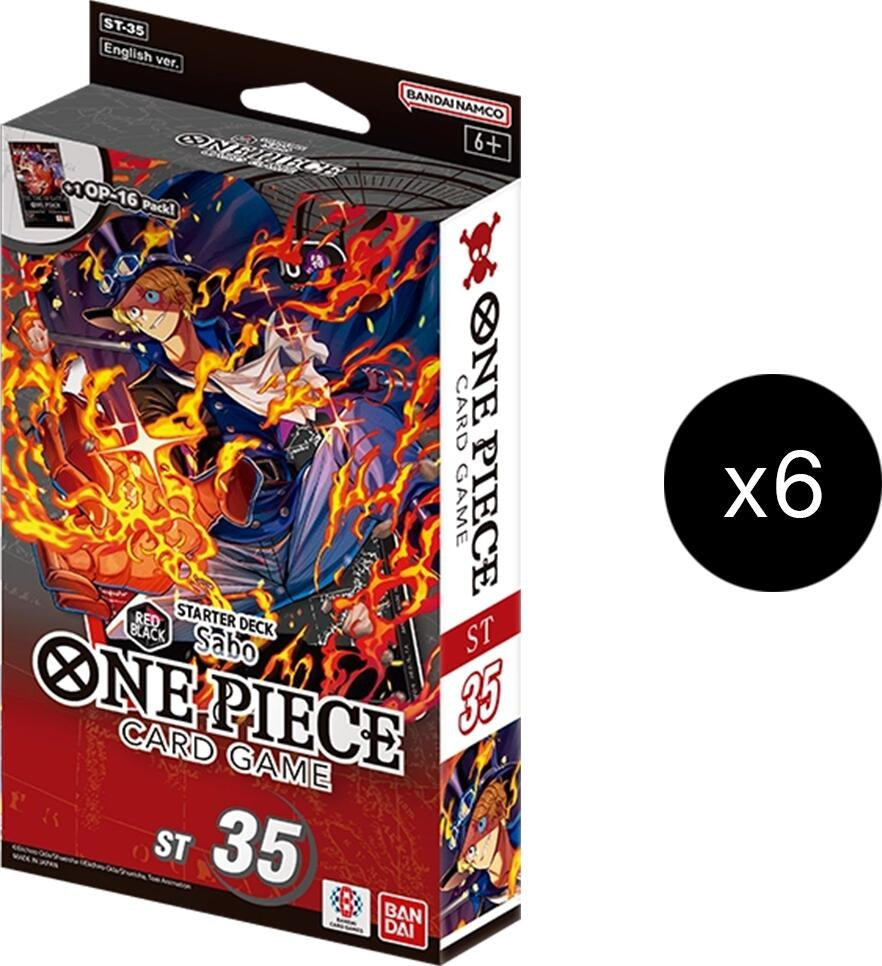 Image for Starter Deck 35: RED/BLACK Sabo Display - One Piece Card Game