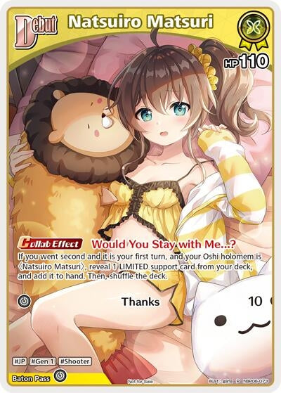 Image for Natsuiro Matsuri (P) (hBP06-073) (hBP06-073) (hololive OFFICIAL CARD GAME Promos) (hOCGP) - Hololive