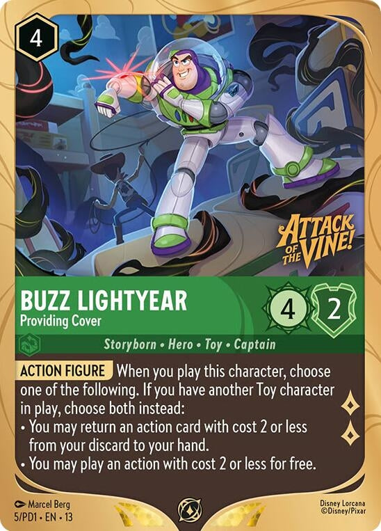 Image for Buzz Lightyear - Providing Cover (5) (Disney Lorcana Promo Cards) (DLPC) - Disney Lorcana