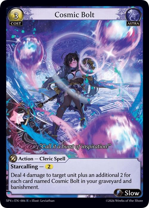 Image for Cosmic Bolt (Curio Foil) (006) (Supporter Pack 4) (SP4) - Grand Archive TCG