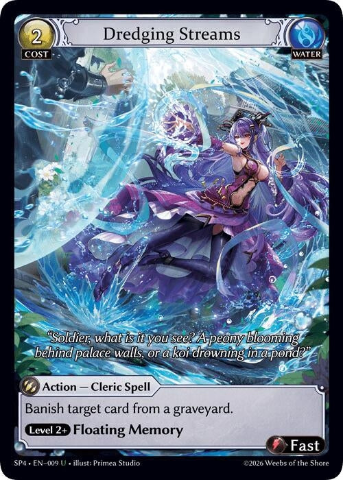Image for Dredging Streams (Curio Foil) (009) (Supporter Pack 4) (SP4) - Grand Archive TCG
