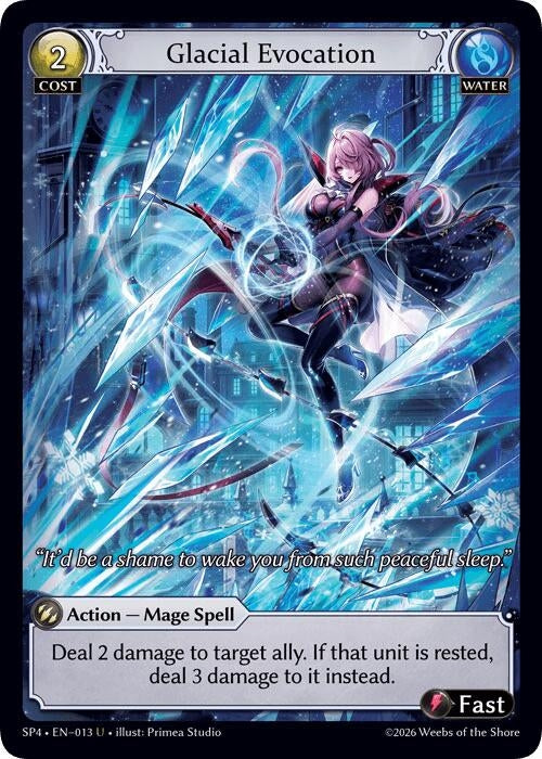 Image for Glacial Evocation (Curio Foil) (013) (Supporter Pack 4) (SP4) - Grand Archive TCG