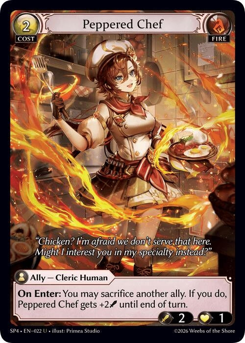 Image for Peppered Chef (Curio Foil) (022) (Supporter Pack 4) (SP4) - Grand Archive TCG