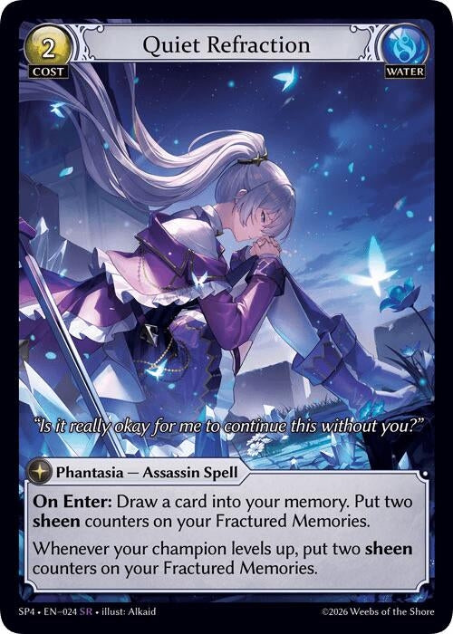 Image for Quiet Refraction (Curio Foil) (024) (Supporter Pack 4) (SP4) - Grand Archive TCG