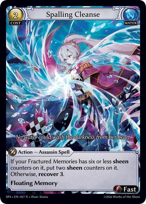 Image for Spalling Cleanse (Curio Foil) (027) (Supporter Pack 4) (SP4) - Grand Archive TCG