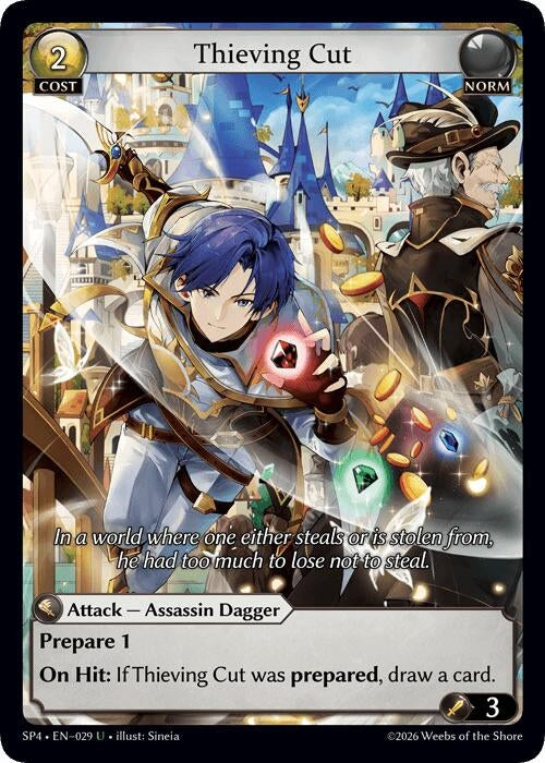 Image for Thieving Cut (Curio Foil) (029) (Supporter Pack 4) (SP4) - Grand Archive TCG