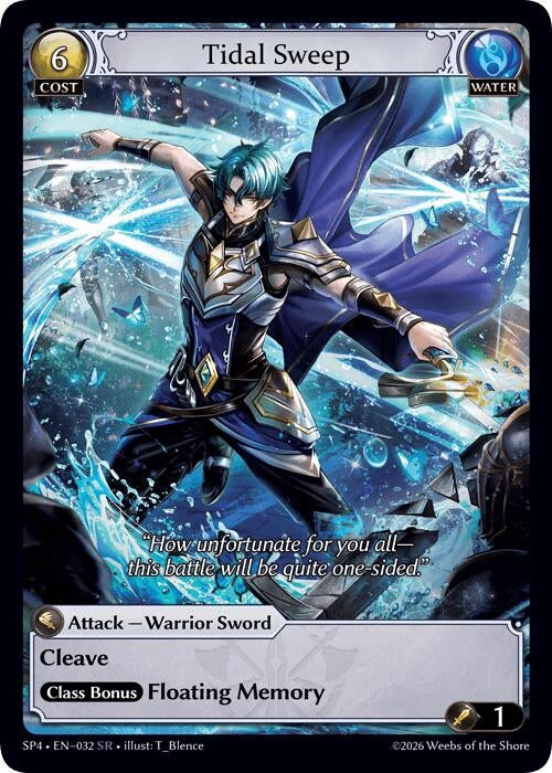 Image for Tidal Sweep (Curio Foil) (032) (Supporter Pack 4) (SP4) - Grand Archive TCG
