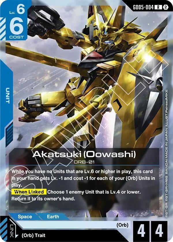 Image for Akatsuki (Oowashi) (GD05-004) (Freedom Ascension) (GD05) - Gundam Card Game