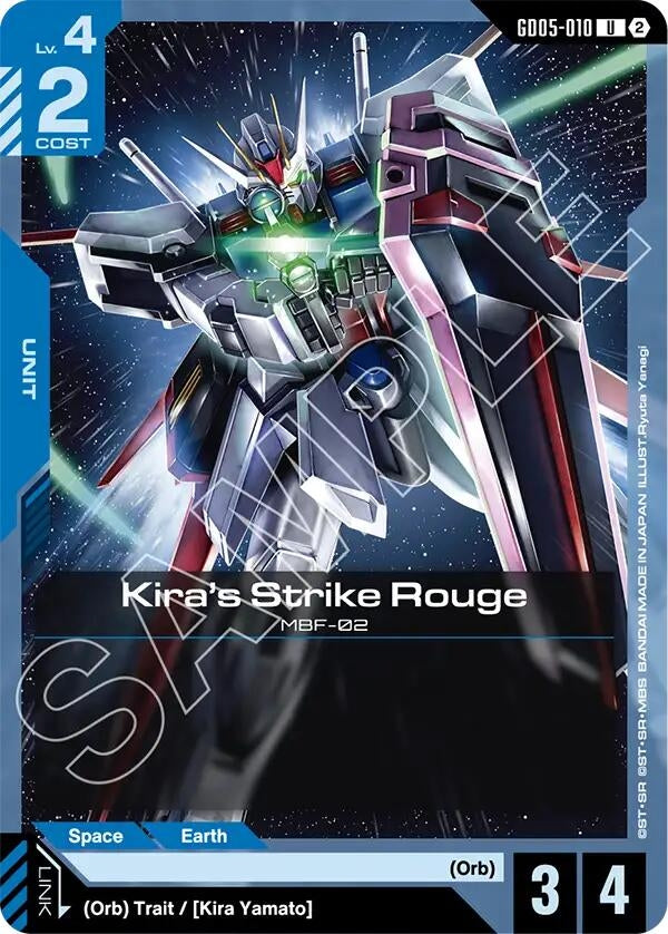 Image for Kira's Strike Rouge (GD05-010) (Freedom Ascension) (GD05) - Gundam Card Game