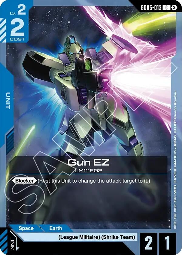 Image for Gun EZ (GD05-013) (Freedom Ascension) (GD05) - Gundam Card Game