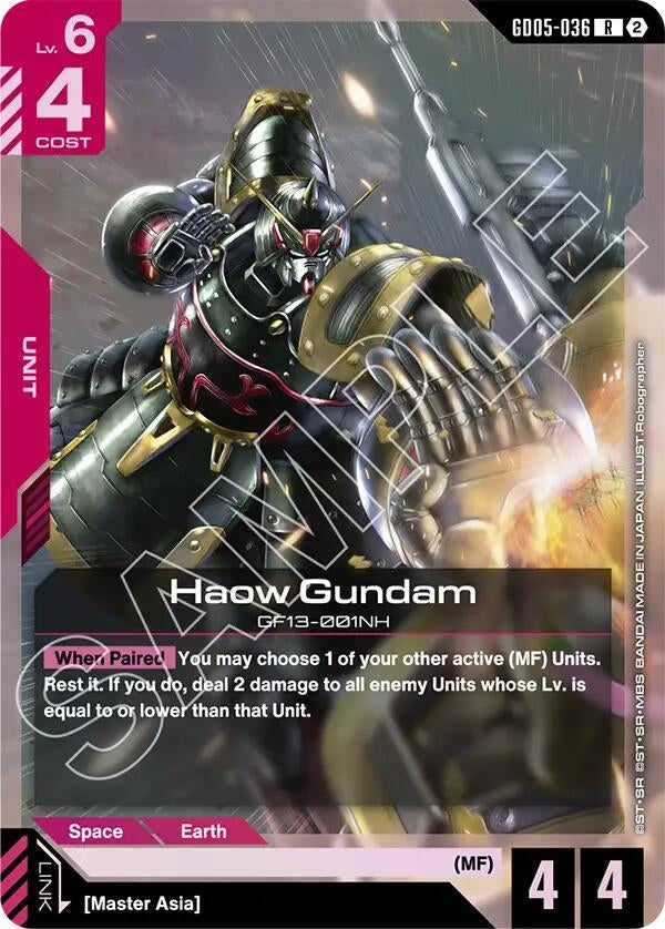 Image for Haow Gundam (GD05-036) (Freedom Ascension) (GD05) - Gundam Card Game