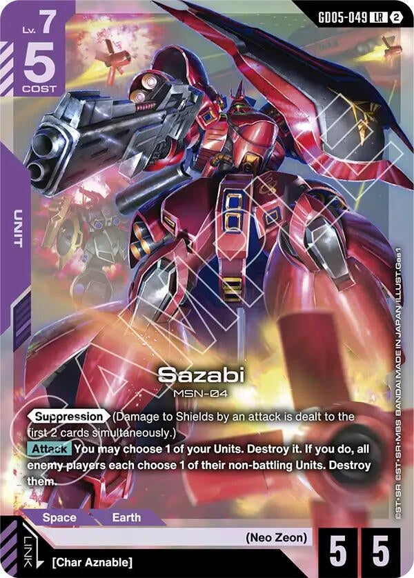 Image for Sazabi (GD05-049) (GD05-049) (Freedom Ascension) (GD05) - Gundam Card Game