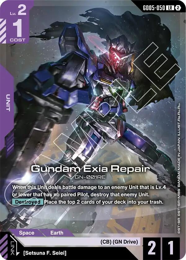 Image for Gundam Exia Repair (GD05-050) (Freedom Ascension) (GD05) - Gundam Card Game