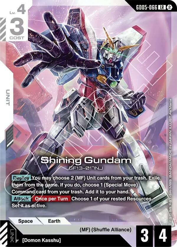Image for Shining Gundam (GD05-066) (GD05-066) (Freedom Ascension) (GD05) - Gundam Card Game