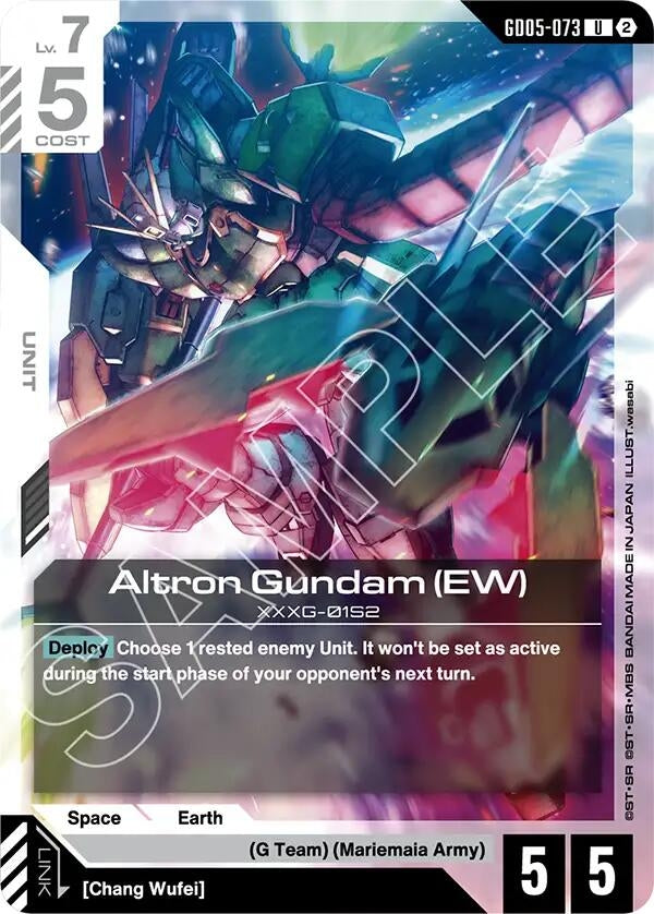 Image for Altron Gundam (EW) (GD05-073) (Freedom Ascension) (GD05) - Gundam Card Game