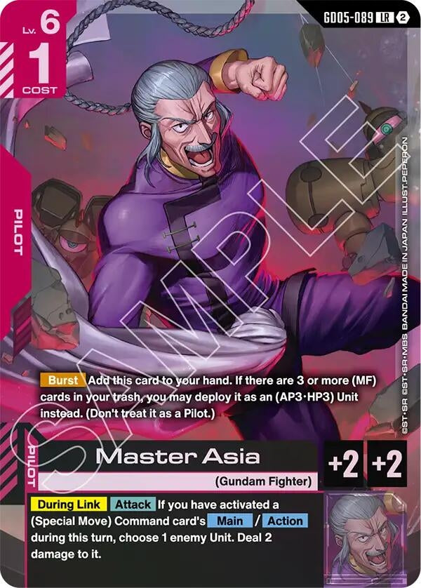 Image for Master Asia (GD05-089) (Freedom Ascension) (GD05) - Gundam Card Game