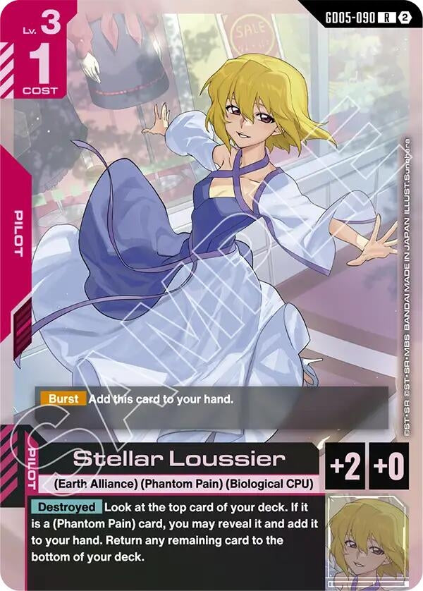 Image for Stellar Loussier (GD05-090) (Freedom Ascension) (GD05) - Gundam Card Game