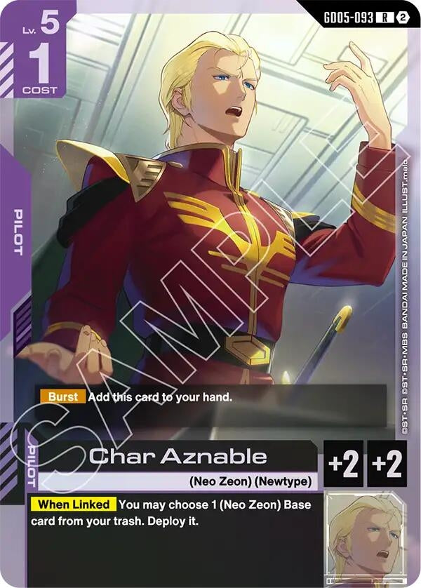 Image for Char Aznable (GD05-093) (Freedom Ascension) (GD05) - Gundam Card Game