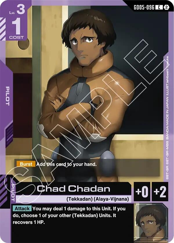 Image for Chad Chadan (GD05-096) (Freedom Ascension) (GD05) - Gundam Card Game