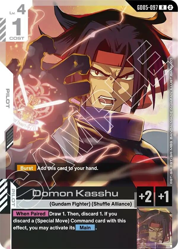Image for Domon Kasshu (GD05-097) (Freedom Ascension) (GD05) - Gundam Card Game
