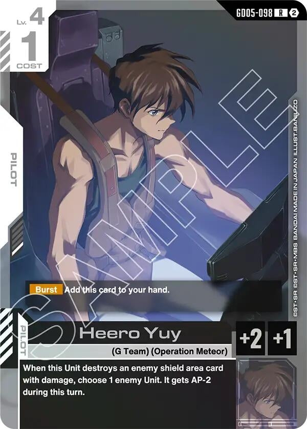 Image for Heero Yuy (GD05-098) (Freedom Ascension) (GD05) - Gundam Card Game