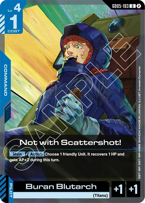 Image for Not with Scattershot! (GD05-103) (Freedom Ascension) (GD05) - Gundam Card Game