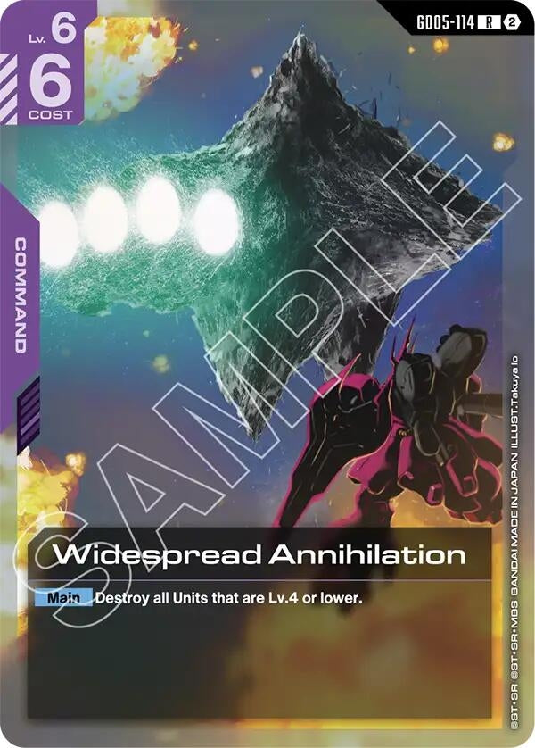 Image for Widespread Annihilation (GD05-114) (Freedom Ascension) (GD05) - Gundam Card Game