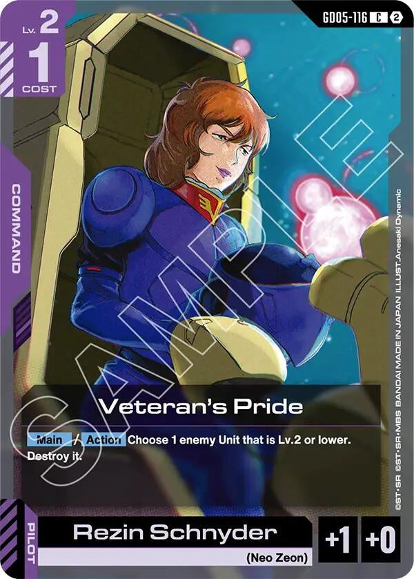 Image for Veteran's Pride (GD05-116) (Freedom Ascension) (GD05) - Gundam Card Game