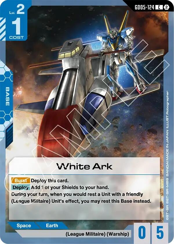 Image for White Ark (GD05-124) (Freedom Ascension) (GD05) - Gundam Card Game