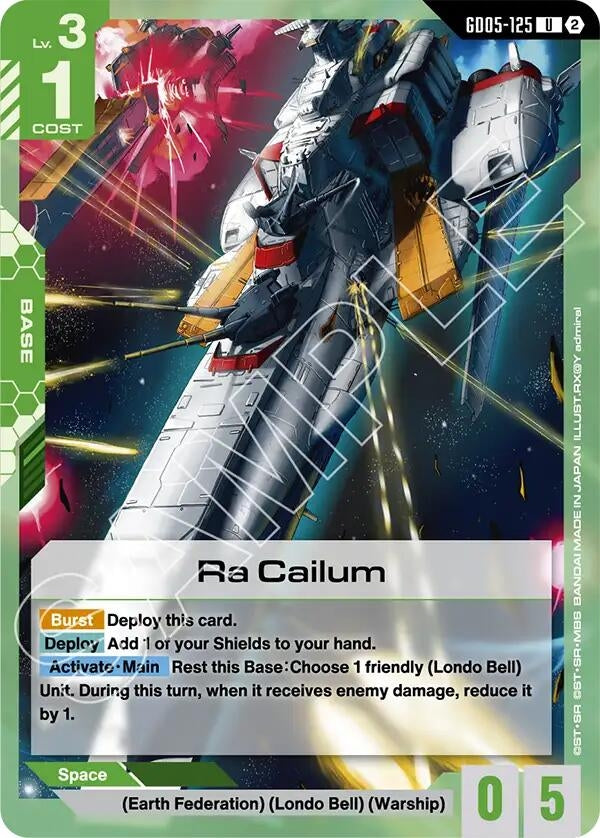 Image for Ra Cailum (GD05-125) (Freedom Ascension) (GD05) - Gundam Card Game