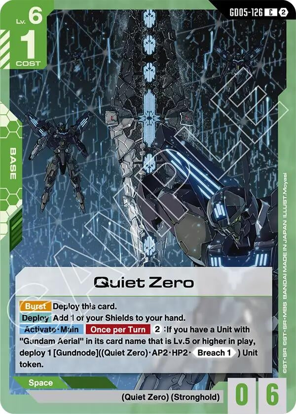 Image for Quiet Zero (GD05-126) (Freedom Ascension) (GD05) - Gundam Card Game
