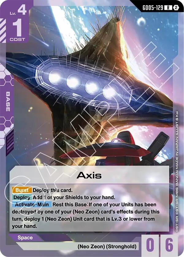 Image for Axis (GD05-129) (Freedom Ascension) (GD05) - Gundam Card Game
