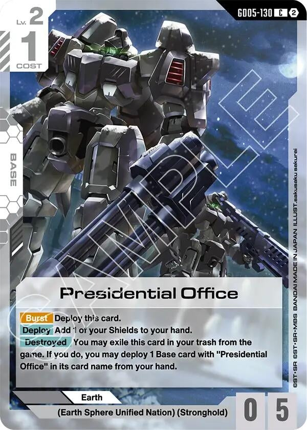 Image for Presidential Office (GD05-130) (Freedom Ascension) (GD05) - Gundam Card Game