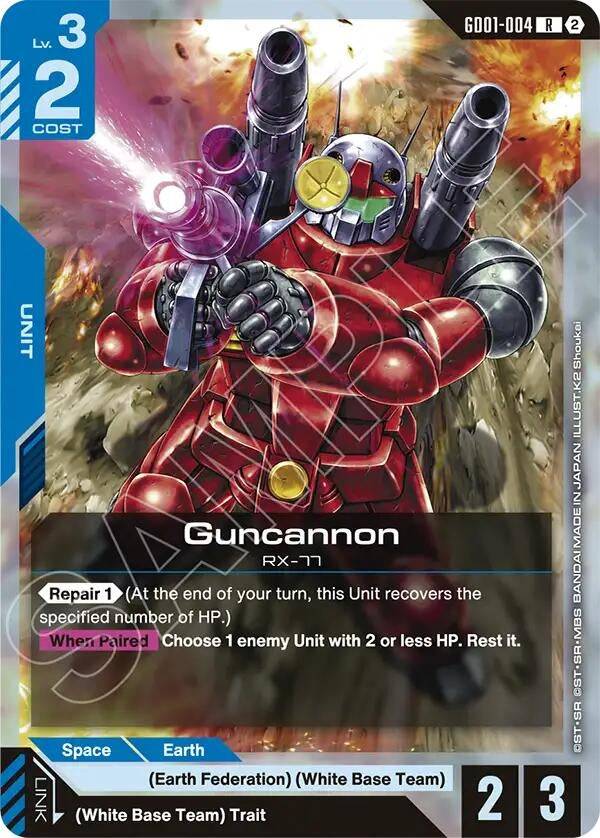 Image for Guncannon (GD01-004) (Deck Build Box Freedom Ascension) (SC01) - Gundam Card Game