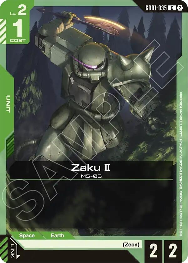 Image for Zaku II (GD01-035) (Deck Build Box Freedom Ascension) (SC01) - Gundam Card Game