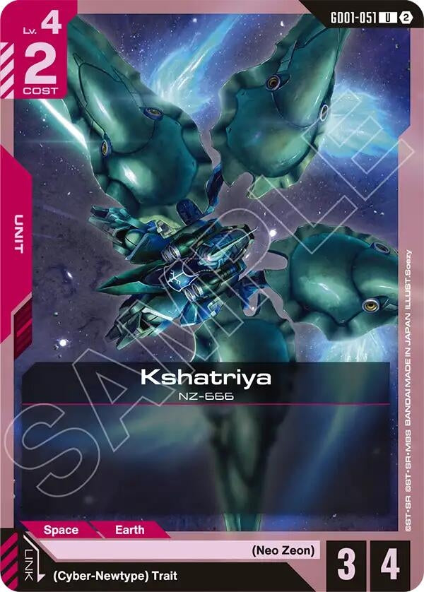 Image for Kshatriya (GD01-051) (Deck Build Box Freedom Ascension) (SC01) - Gundam Card Game