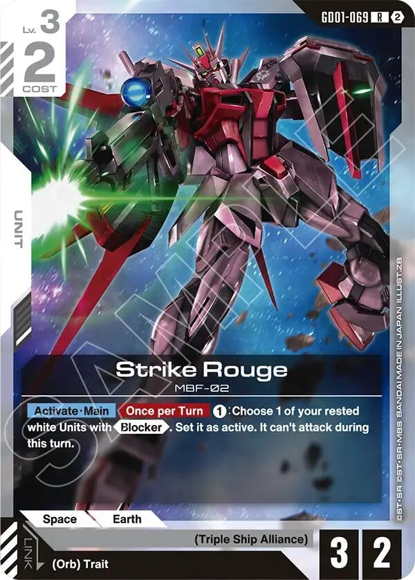 Image for Strike Rouge (GD01-069) (Deck Build Box Freedom Ascension) (SC01) - Gundam Card Game