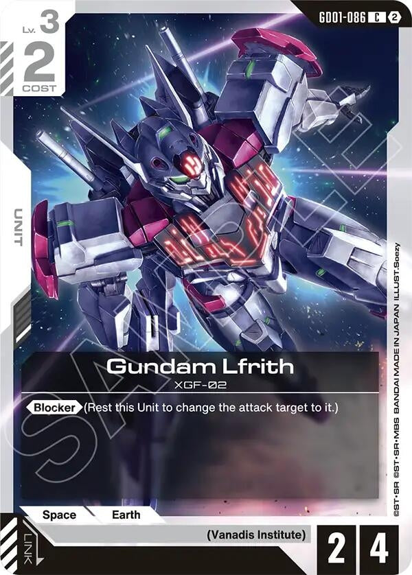Image for Gundam Lfrith (GD01-086) (Deck Build Box Freedom Ascension) (SC01) - Gundam Card Game