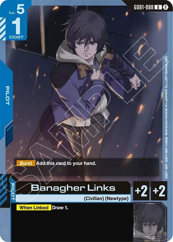 Image for Banagher Links (GD01-088) (Deck Build Box Freedom Ascension) (SC01) - Gundam Card Game