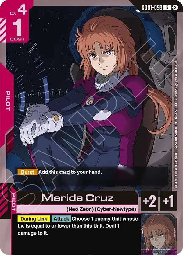 Image for Marida Cruz (GD01-093) (Deck Build Box Freedom Ascension) (SC01) - Gundam Card Game