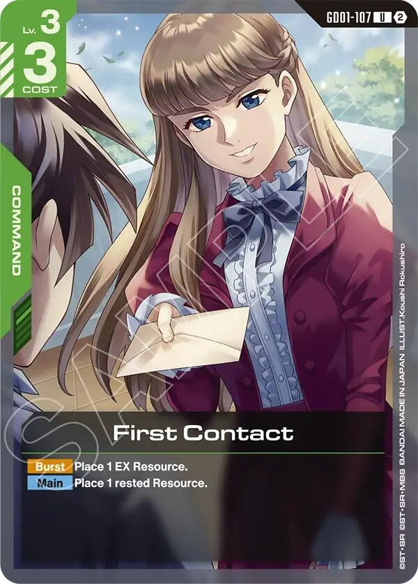 Image for First Contact (GD01-107) (Deck Build Box Freedom Ascension) (SC01) - Gundam Card Game