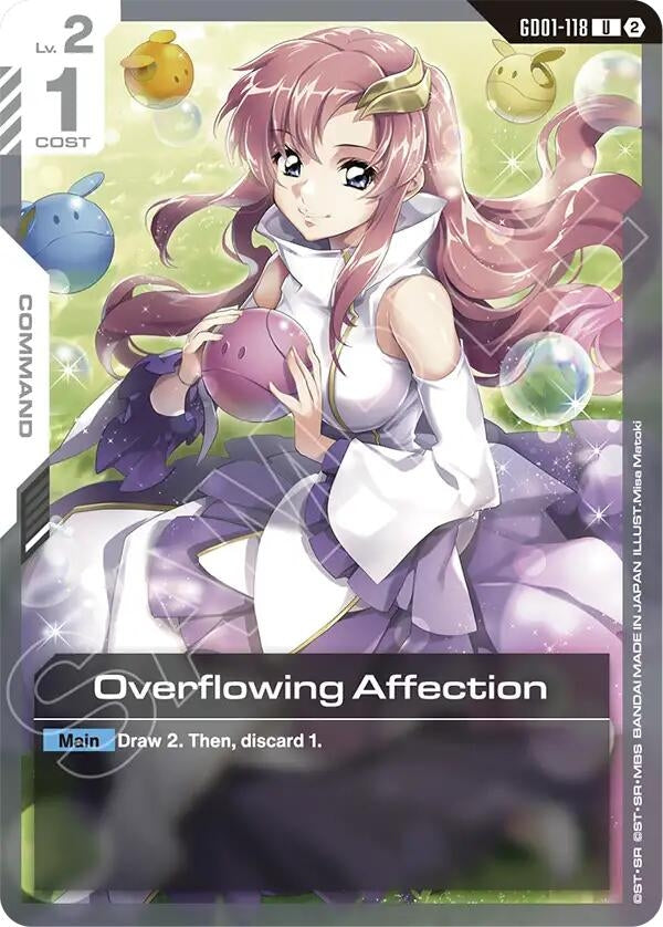 Image for Overflowing Affection (GD01-118) (Deck Build Box Freedom Ascension) (SC01) - Gundam Card Game