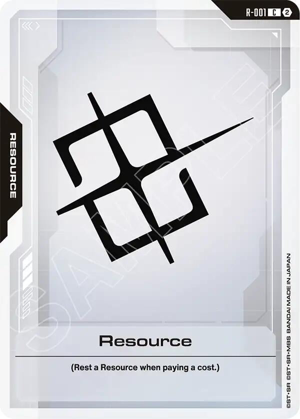 Image for Resource (R-001) (Deck Build Box Freedom Ascension) (SC01) - Gundam Card Game