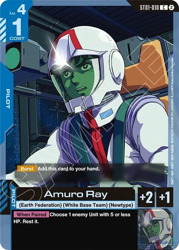 Image for Amuro Ray (ST01-010) (Deck Build Box Freedom Ascension) (SC01) - Gundam Card Game