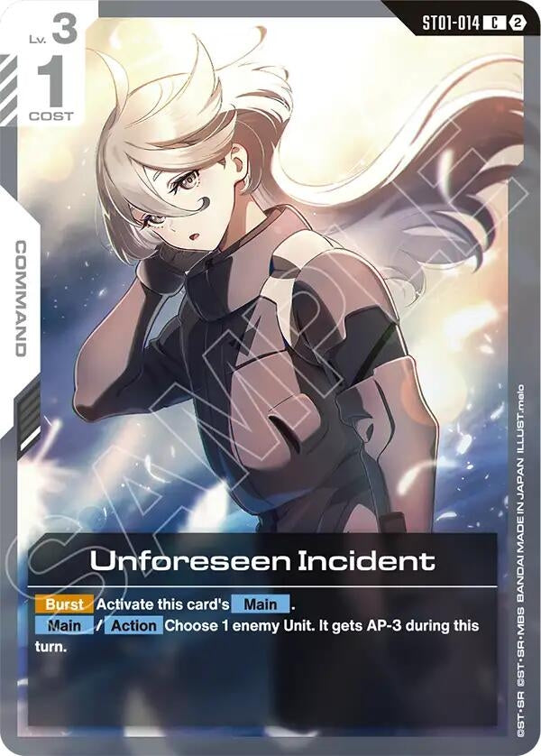 Image for Unforeseen Incident (ST01-014) (Deck Build Box Freedom Ascension) (SC01) - Gundam Card Game