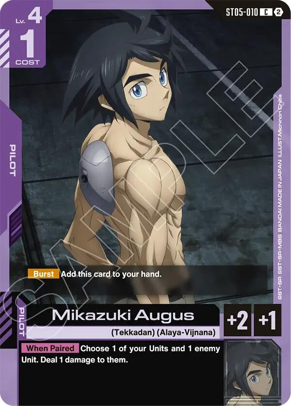 Image for Mikazuki Augus (ST05-010) (Deck Build Box Freedom Ascension) (SC01) - Gundam Card Game