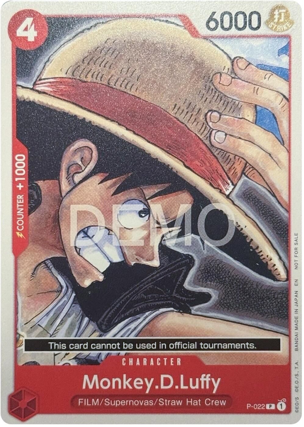 Image for Monkey.D.Luffy - P-022 (P-022) (One Piece Demo Deck Cards) (OP-DD) - One Piece Card Game