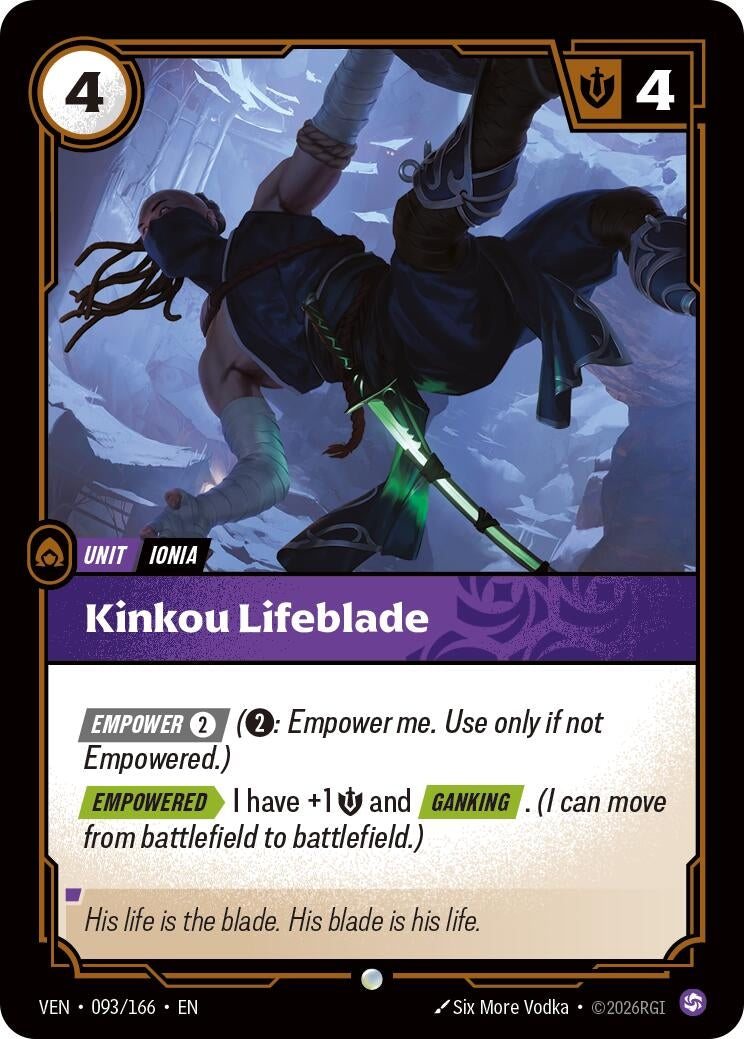 Kinkou Lifeblade (093/166) (Vendetta)