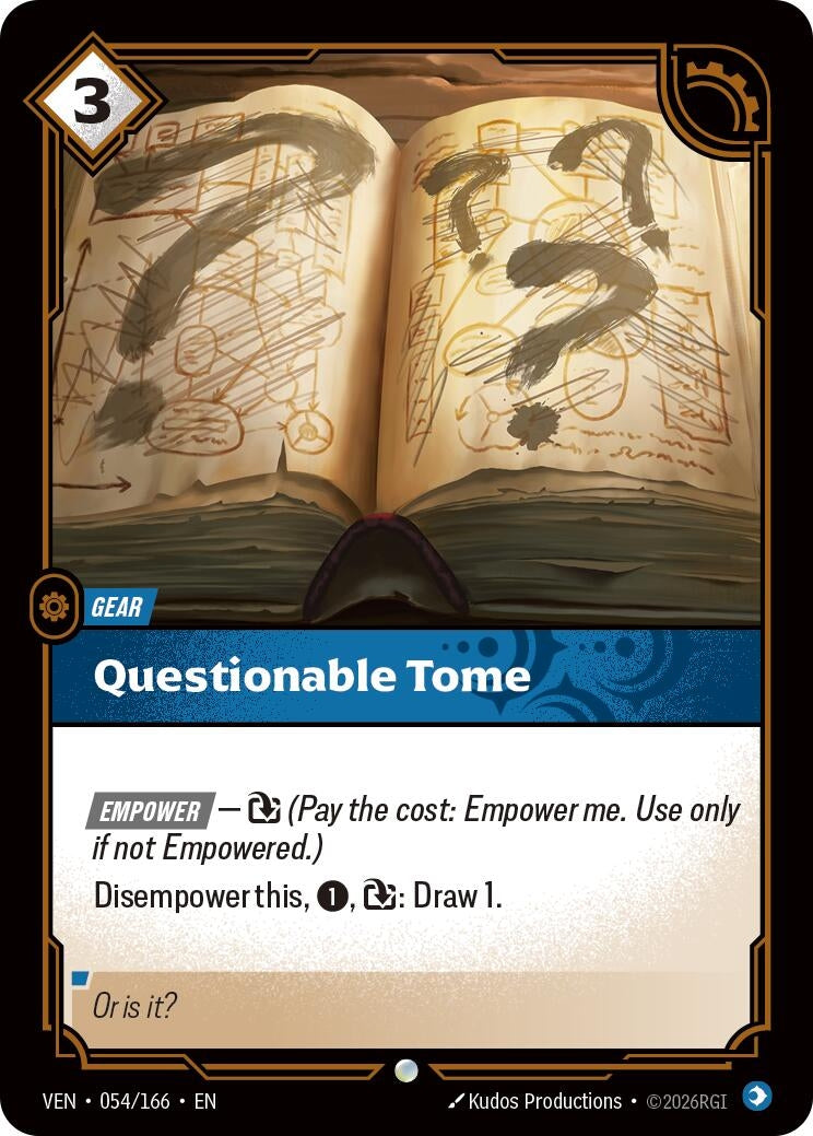 Questionable Tome (054/166) (Vendetta)