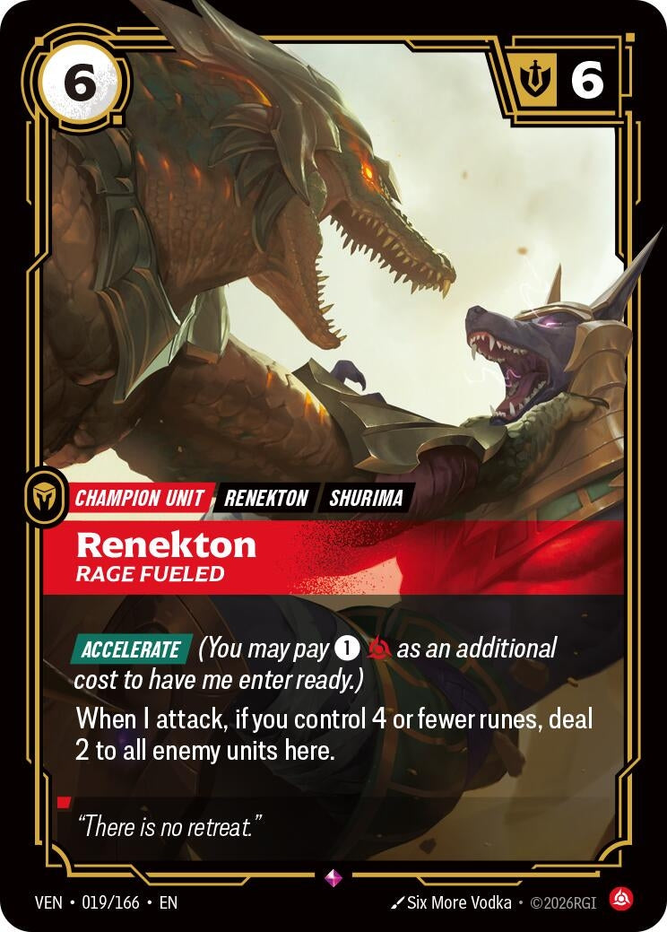 Renekton - Rage Fueled (019/166) (Vendetta)